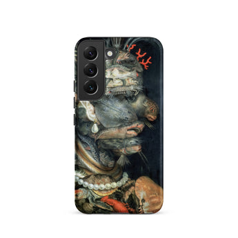Water - Giuseppe Arcimboldo Phone Case Samsung Galaxy S22 / Matte Black Phone Case Detailed Dark-toned Illustration Ornate Life Giuseppe