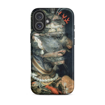 Water - Giuseppe Arcimboldo Phone Case Iphone 16 Plus / Matte Black Phone Case Detailed Vibrant Underwater Marine Life Giuseppe Arcimboldo