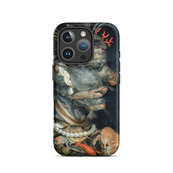Water - Giuseppe Arcimboldo Phone Case Iphone 16 Pro / Matte Black Iphone Case Detailed Colorful Seafood Life Print Giuseppe Arcimboldo