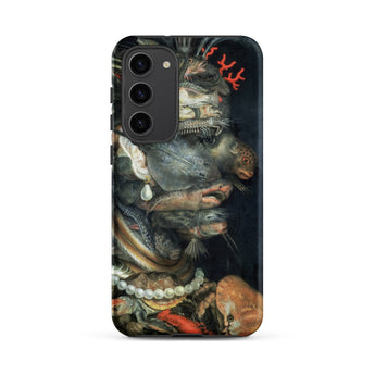 Water - Giuseppe Arcimboldo Phone Case Samsung Galaxy S23 Plus / Matte Phone Case Detailed Dark-toned Illustration Ornate Life Fish