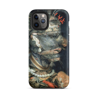 Water - Giuseppe Arcimboldo Phone Case Iphone 11 Pro / Matte Iphone Case Detailed Underwater-themed Design Fish Crustaceans Pearls Giuseppe
