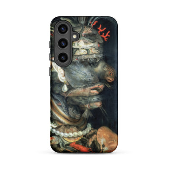 Water - Giuseppe Arcimboldo Samsung Case, Galaxy S24 Plus / Matte, Phone Case Detailed Dark-toned Life Sea Creatures Pearls