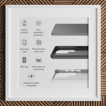 Water - Giuseppe Arcimboldo Samsung Case, White Framed Infographic Features Components Dual-layer Phone Case