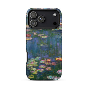 Water Lilies 1 - Claude Monet Phone Case, Claude Monet’s Water Lilies, Ultramarine Reflections, Blush-pink Blooms