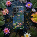 Water Lilies 1 - Claude Monet Phone Case Smartphone Glossy Case Claude Monet’s Water Lilies Painting Lilies, Ultramarine Reflections,