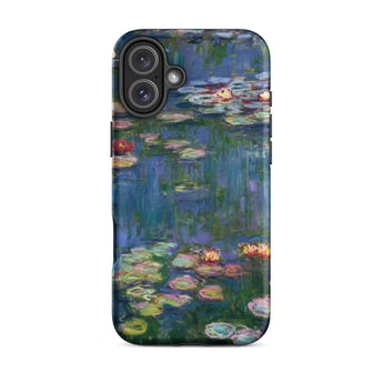 Water Lilies 1 - Claude Monet Phone Case Iphone 16 Plus / Matte Smartphone Case Monet’s Water Lilies Painting Design Claude Lilies,