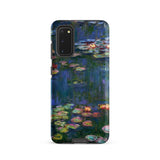Water Lilies 1 - Claude Monet Phone Case Samsung Galaxy S20 / Matte Phone Case Vibrant Impressionist Painting Water Lilies Dark Claude