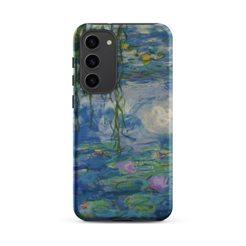 Water Lilies - Claude Monet Samsung Case, Galaxy S23 Plus / Matte, Smartphone Case Blue Green Monet-style Water Lily Painting