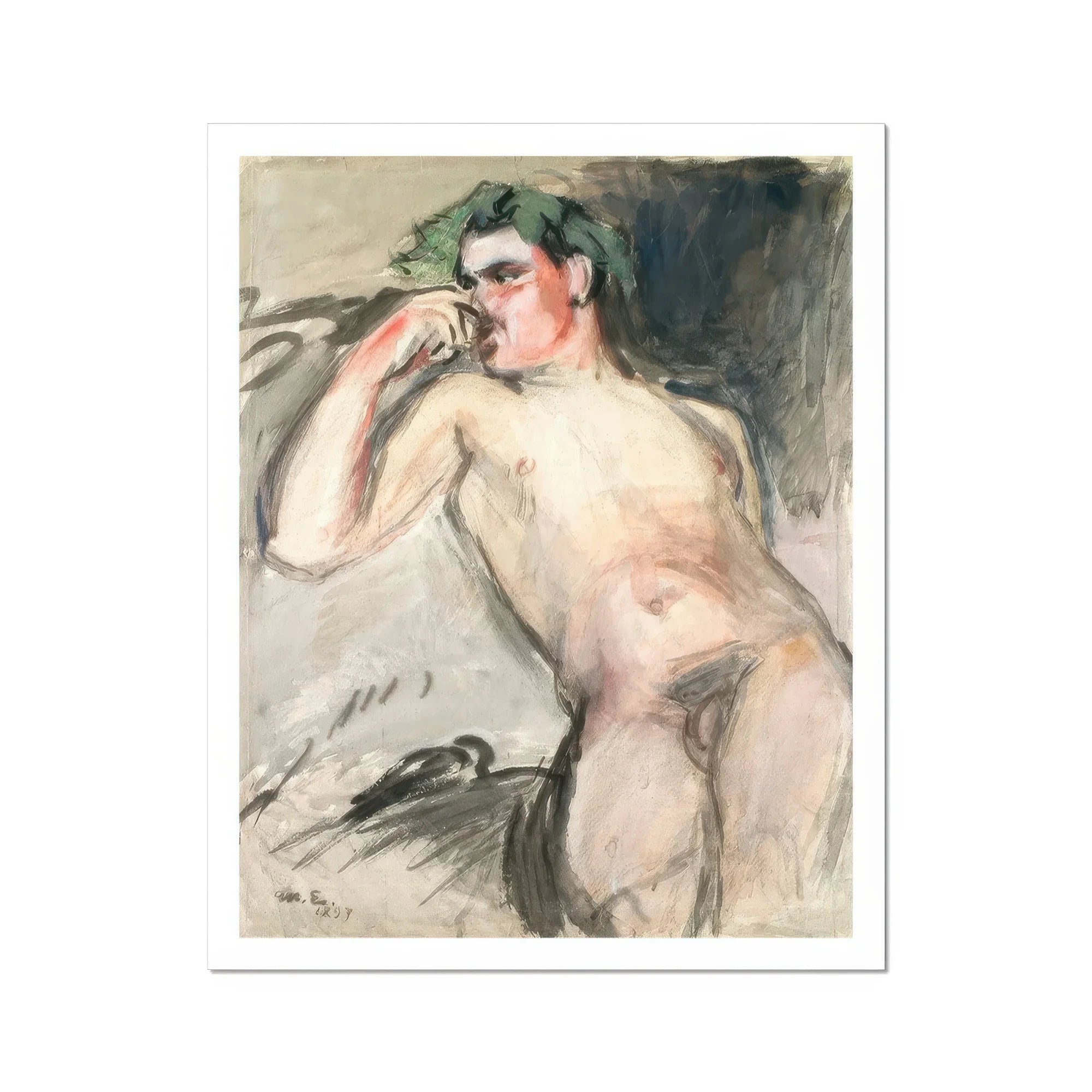 Bacchant - Magnus Enckell Nude Art Print Posters Prints & Visual Artwork