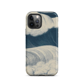 The Wave - C. R. W. Nevinson Iphone Case, 12 Pro / Matte, Wave-patterned Phone Case