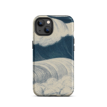 The Wave - C. R. W. Nevinson Iphone Case, 13 / Matte, Wave-patterned Phone Case