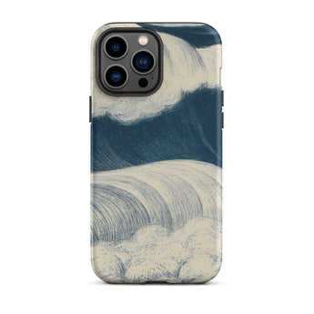 The Wave - C. R. W. Nevinson Iphone Case, 13 Pro Max / Matte, Wave-patterned Iphone Case