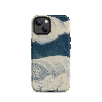 The Wave - C. R. W. Nevinson Iphone Case, 14 / Matte, Wave-patterned Phone Case