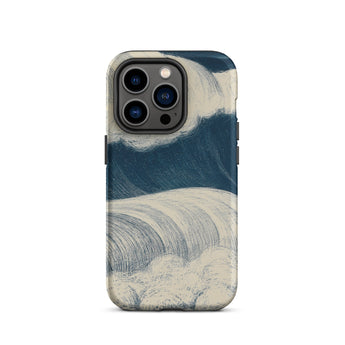 The Wave - C. R. W. Nevinson Iphone Case, 14 Pro / Matte, Wave-patterned Phone Case