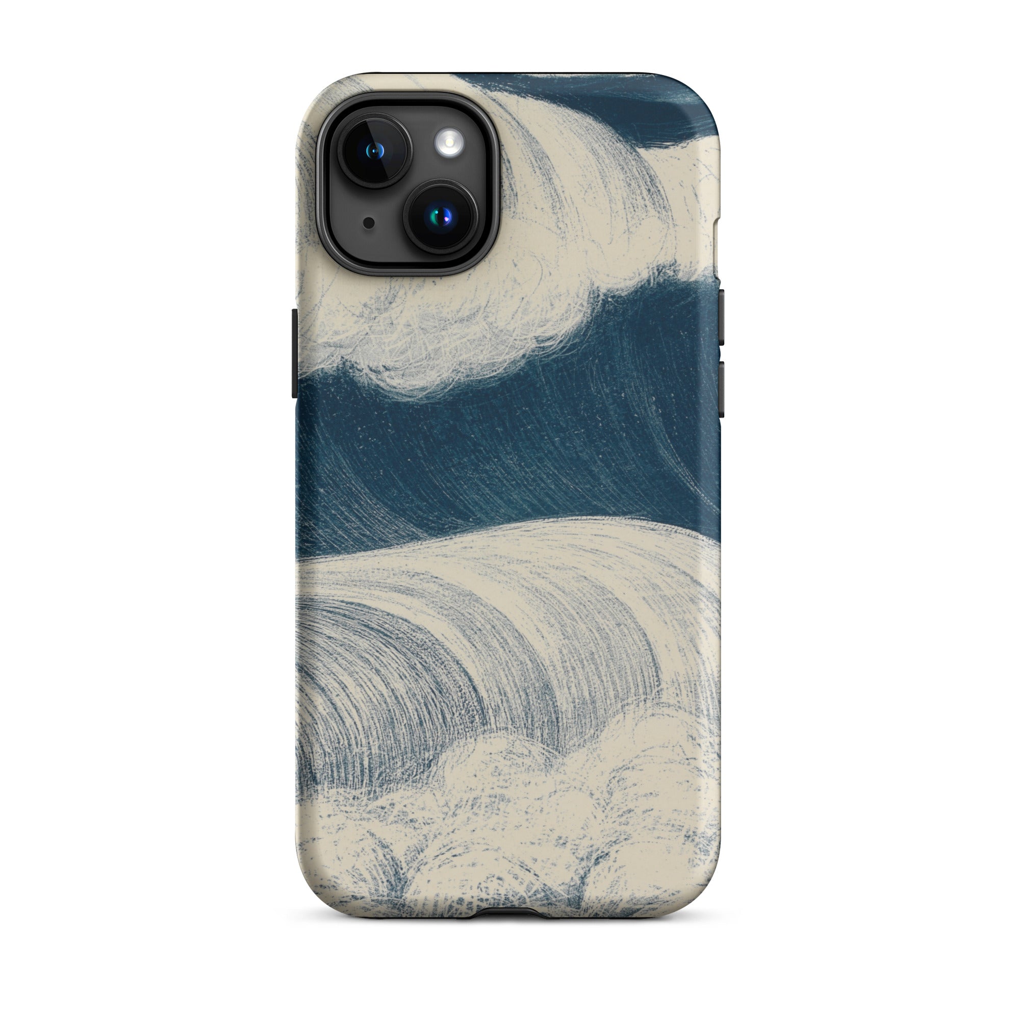 The Wave C. R. W. Nevinson Iphone Case, 15 Plus / Matte, Wave Patterned Phone Case