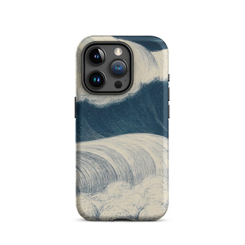 The Wave - C. R. W. Nevinson Iphone Case, 15 Pro / Matte, Wave-patterned Iphone Case