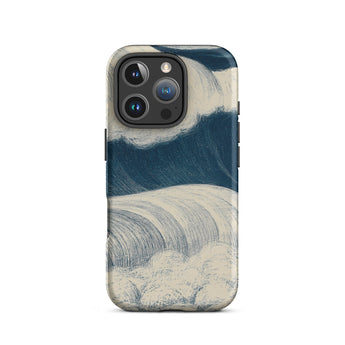 The Wave - C. R. W. Nevinson Iphone Case, 16 Pro / Matte, Wave-patterned Smartphone Case