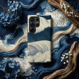 The Wave - C. R. W. Nevinson Phone Case Phone Case Blue White Wave Design Artistic Watercolor Nevinson Iphone Case, Sea, he Scores,