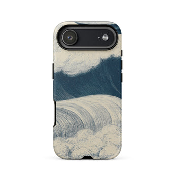 The Wave - C. R. W. Nevinson Phone Case Iphone 17 Air / Matte Iphone 12 Case Wave Design Blue White Colors Nevinson Case, Sea, he Scores,