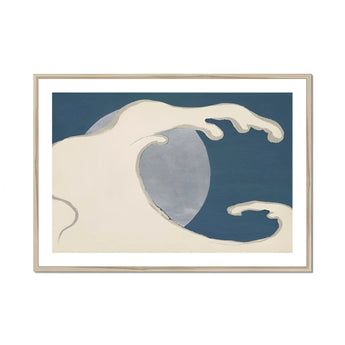 Waves and Moon - Kamisaka Sekka Art Print, Framed Wave Art Print