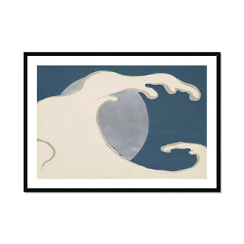 Waves and Moon - Kamisaka Sekka Art Print, Framed Wave Art Print