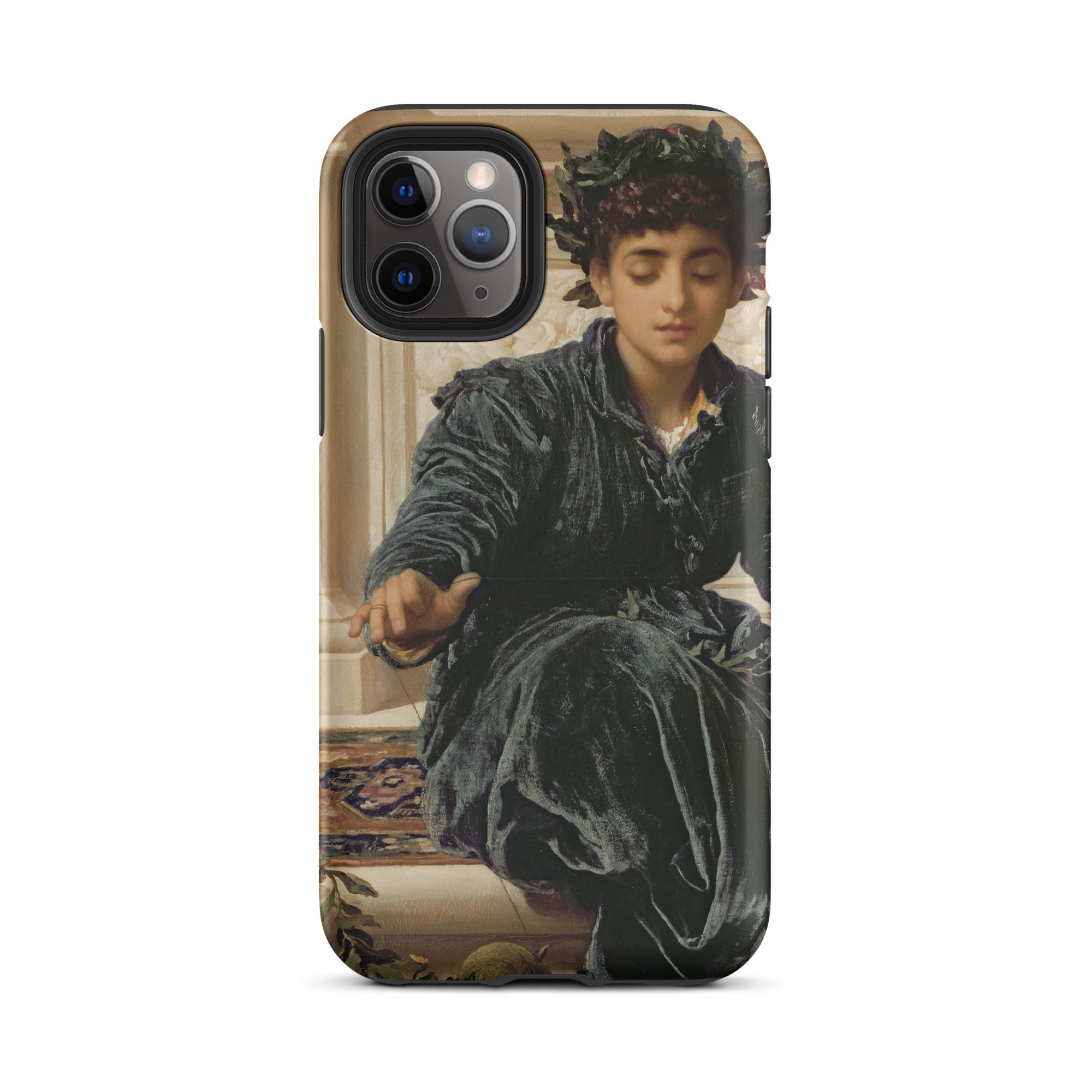 Weaving the Wreath Frederic Leighton Iphone Case, 11 Pro / Matte, Phone Case Classical Painting