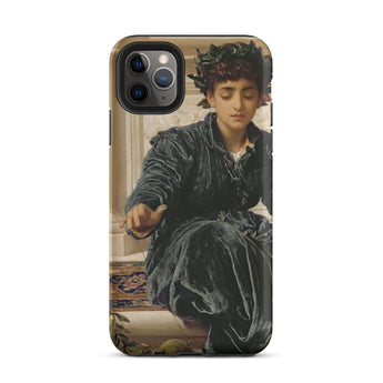 Weaving the Wreath - Frederic Leighton Iphone Case, 11 Pro Max / Matte, Phone Case Classical Painting