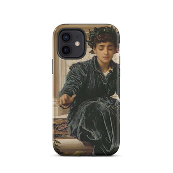 Weaving the Wreath - Frederic Leighton Iphone Case, 12 / Matte, Phone Case Classical Painting