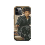 Weaving the Wreath - Frederic Leighton Iphone Case, 12 Pro / Matte, Phone Case Classical Art