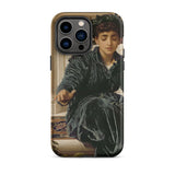 Weaving the Wreath - Frederic Leighton Iphone Case, 14 Pro Max / Matte, Phone Case Classical Painting