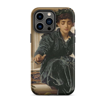 Weaving the Wreath - Frederic Leighton Iphone Case, 14 Pro Max / Matte, Phone Case Classical Painting