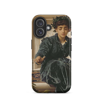 Weaving the Wreath - Frederic Leighton Iphone Case, 16 / Matte, Phone Case Classical Painting