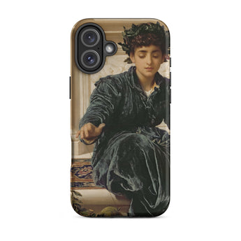 Weaving the Wreath - Frederic Leighton Iphone Case, 16 Plus / Matte, Phone Case Classical Painting