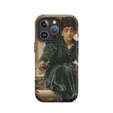 Weaving the Wreath - Frederic Leighton Iphone Case, 16 Pro / Matte, Phone Case Painting
