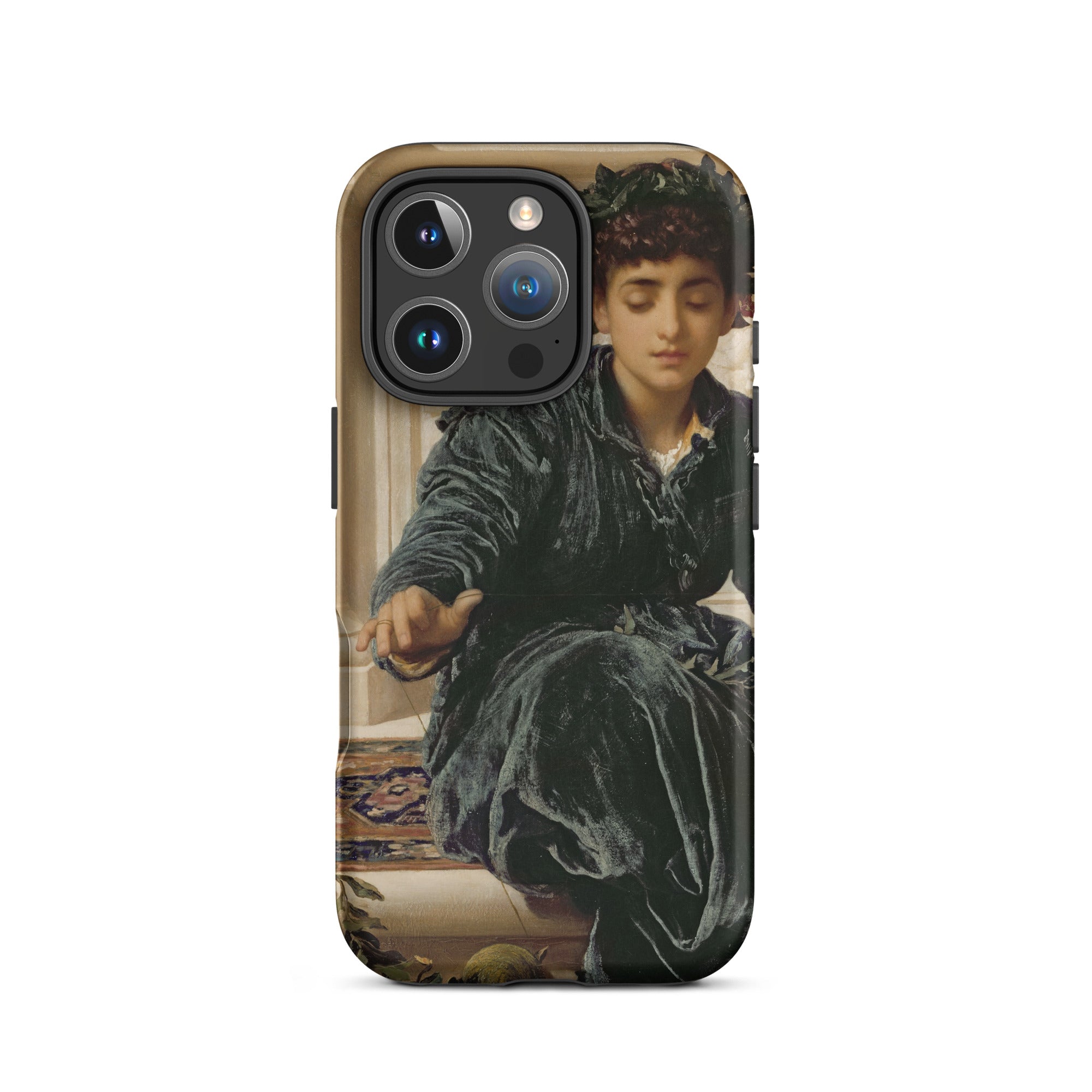 Weaving the Wreath Frederic Leighton Iphone Case, 16 Pro / Matte, Phone Case Painting