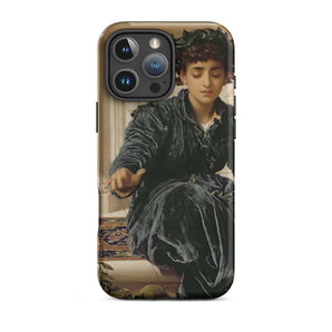 Weaving the Wreath - Frederic Leighton Iphone Case, 16 Pro Max / Matte, Art-adorned Phone Case