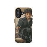 Weaving the Wreath - Frederic Leighton Iphone Case 17 / Matte 12 Vintage Portrait Design Showcasing Leighton’s, Art, Mobile Phone Cases