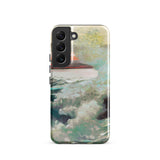 West Point Prouts Neck - Winslow Homer Phone Case Samsung Galaxy S22 / Gloss Phone Case Painted Scene Boat Turbulent Teal White Winslow