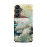 West Point Prouts Neck - Winslow Homer Phone Case Samsung Galaxy S25 Plus / Matte Phone Case Painted Seascape Teal White Waves Soft Winslow