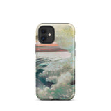 West Point Prouts Neck - Winslow Homer Phone Case Iphone 12 Mini / Matte Rugged Phone Case Painted Seascape Teal White Waves Winslow Homer