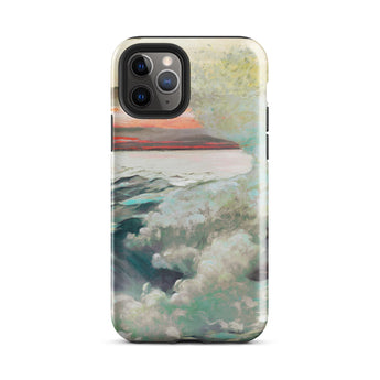 West Point Prouts Neck - Winslow Homer Phone Case Iphone 11 Pro / Gloss Rugged Protective Phone Case Vibrant Watercolor-style Seascape