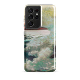 West Point Prouts Neck - Winslow Homer Phone Case Samsung Galaxy S21 Ultra / Gloss Phone Case Soft Impressionistic Painting Boat Turbulent