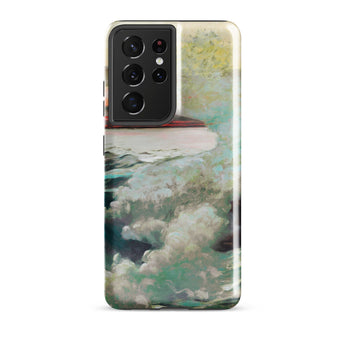 West Point Prouts Neck - Winslow Homer Phone Case Samsung Galaxy S21 Ultra / Gloss Phone Case Soft Impressionistic Painting Boat Turbulent