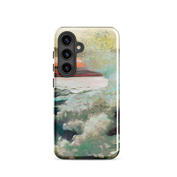 West Point Prouts Neck - Winslow Homer Phone Case Samsung Galaxy S24 / Gloss Phone Case Soft Impressionistic Painting Boat Water Blended