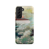 West Point Prouts Neck - Winslow Homer Phone Case Samsung Galaxy S21 / Matte Phone Case Textured Impressionistic Painting Boat Turbulent