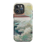West Point Prouts Neck - Winslow Homer Phone Case Iphone 16 Pro Max / Matte Phone Case Textured Impressionistic Seascape Teal White Waves