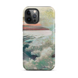 West Point Prouts Neck - Winslow Homer Phone Case Iphone 12 Pro Max / Matte Phone Case Textured Impressionistic Seascape Teal White Waves