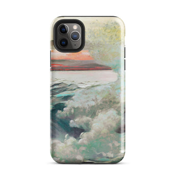 West Point Prouts Neck - Winslow Homer Phone Case Iphone 11 Pro Max / Gloss Rugged Textured Impressionistic Seascape Teal White Fixed,