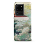 West Point Prouts Neck - Winslow Homer Phone Case Samsung Galaxy S20 Ultra / Gloss Painted Scene Waves Sky Soft Teal Fixed, Maine, North