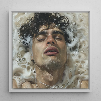 Wet Whistle - Sensual Homoerotic Dream Art Print / Canvas, Homoerotic Art Print, Latino Homoerotic Art, Symphony Swells